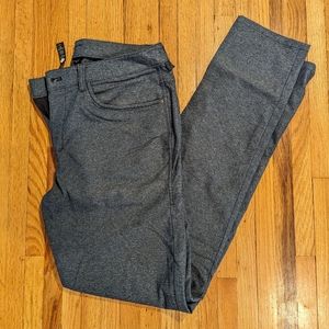 LULULEMON ABC Textured Slim Fit Pant - 32x34 - Heathered Navy